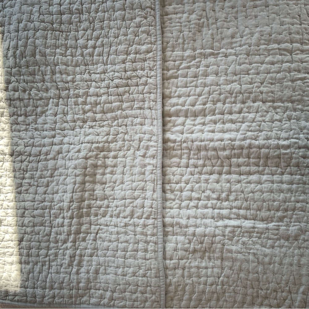 Quince European Linen/Cotton Stitch Quilt- King Shams - set of 2